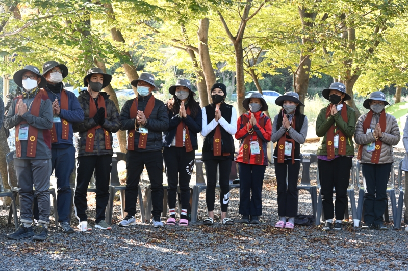 삼보사찰 108 천리순례 대중의 자자 모습 (8)